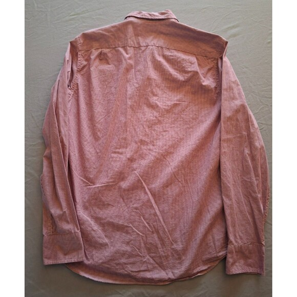 J. Crew Mercantile Flex Maroon White Plaid Button-Up Shirt Size Medium, Mens M - Picture 7 of 7